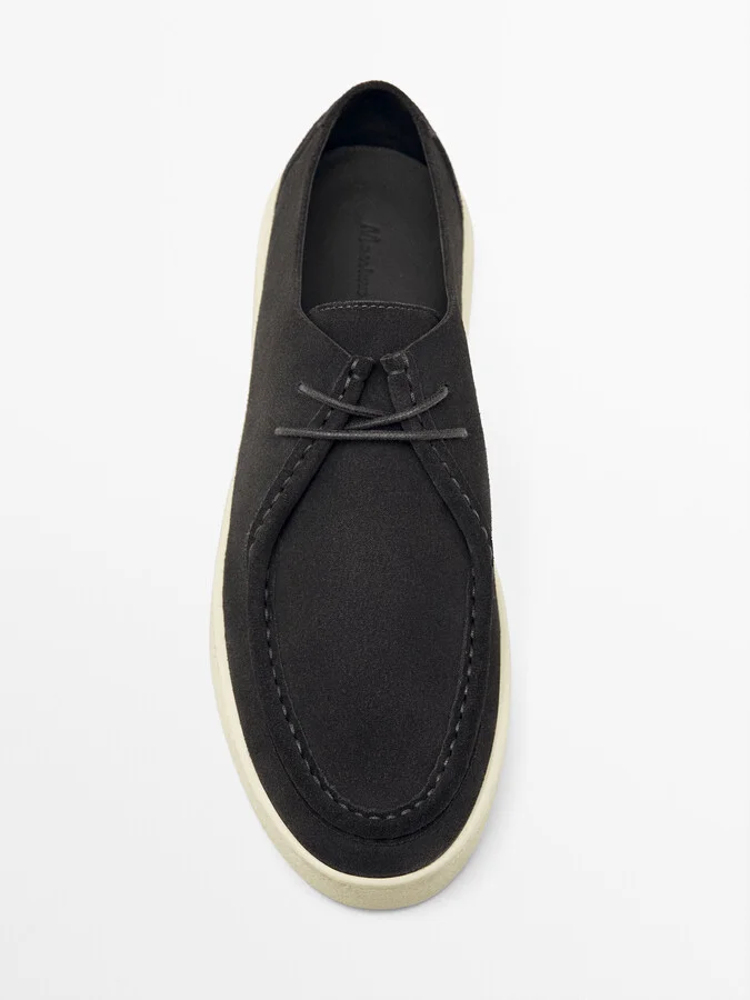 Moc Toe Split Suede Shoes - Image 10