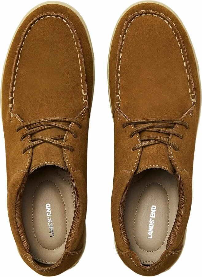Moc Toe Suede Lace Up Sneakers