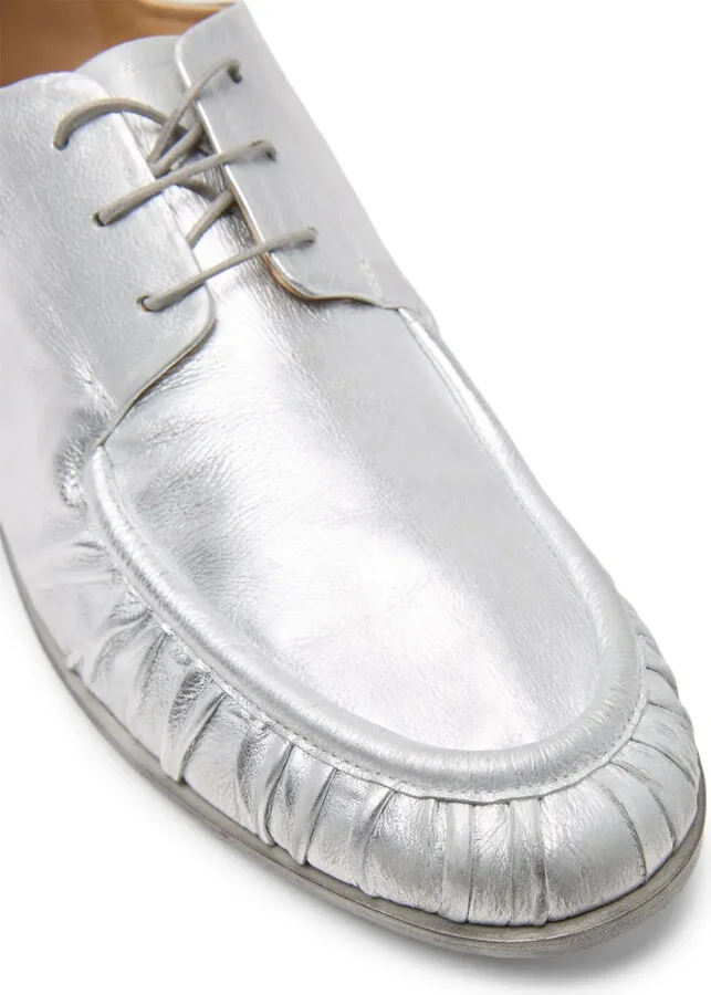 Mocassino leather Derby shoes - Image 4
