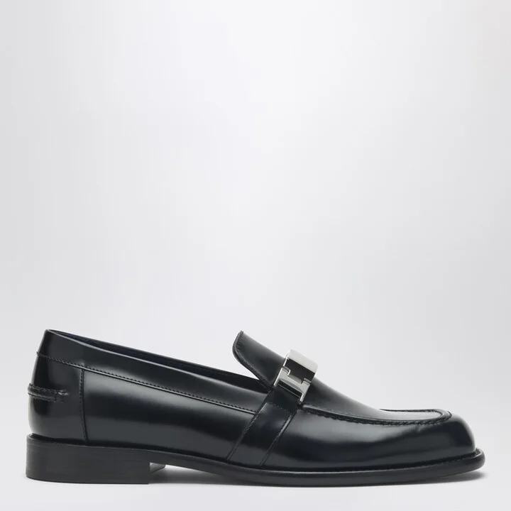Mocassino Tower black in leather