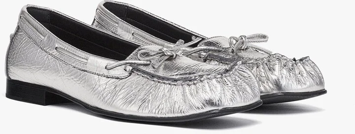 Moccasin in Metallic Calf Leather