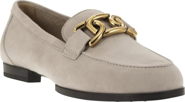 Moccasin In Nubuck With Metal Chain - Image 2