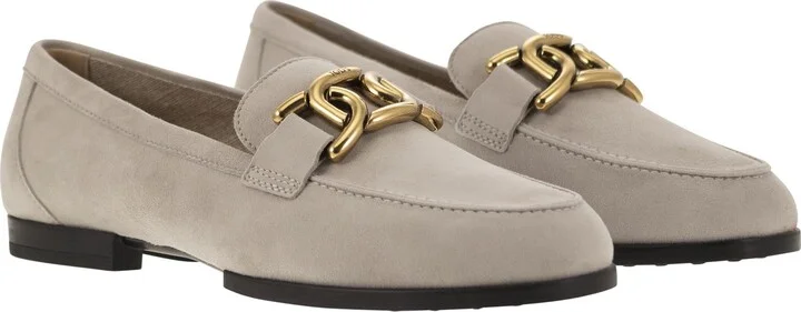 Moccasin In Nubuck With Metal Chain - Image 4