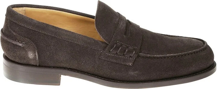 Moccasin Loafer In Dark Brown Suede