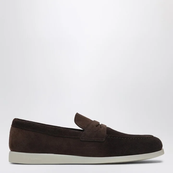 Moccasin Otford in brown suede