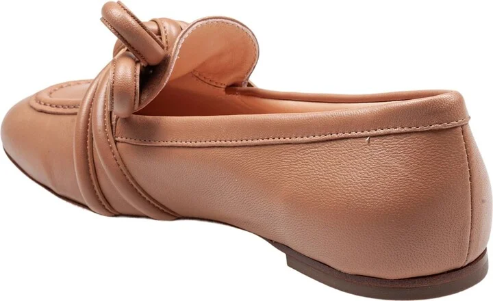 Moccasin Ribbon Moc In Leather Color Cocoa - Image 3