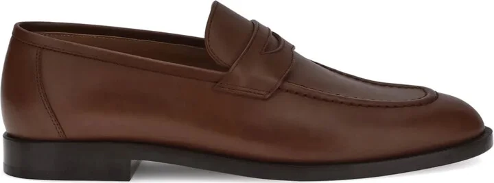 Moccasin-Stitched Loafers