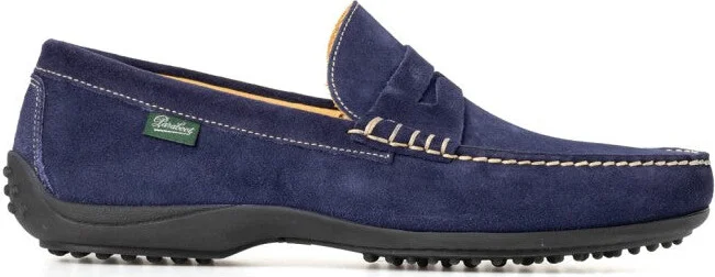 Moccasin-Style Sneakers With Pebbled Rubber Sole