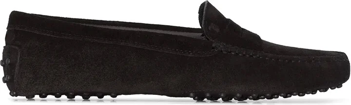 Moccasin suede loafers