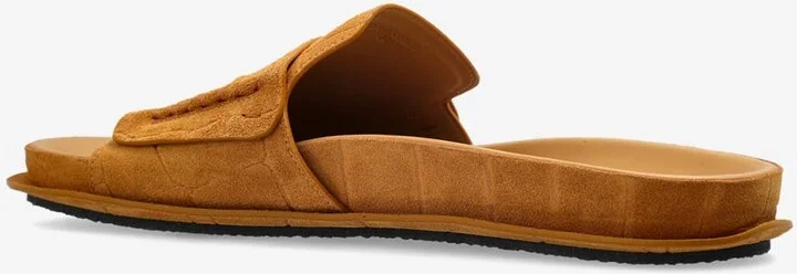 Moccasin Suede Slides - Image 2