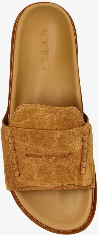 Moccasin Suede Slides - Image 3