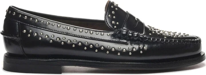 Moccasin With Hand-Sewn Vamp And Rock-Inspired Accents