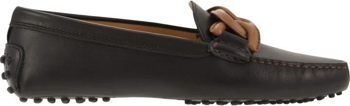 Moccasin With Leather Chain