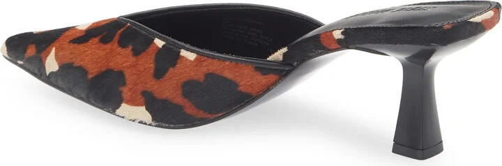 Mod-A Leopard Print Genuine Calf Hair Mule - Image 2