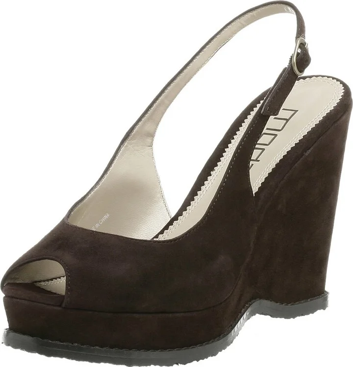 Moda Spana Sling-Back Wedge with Peep Toe