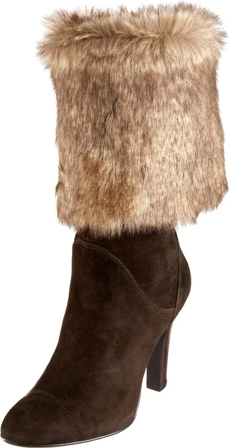 Dark Brown Kid Suede