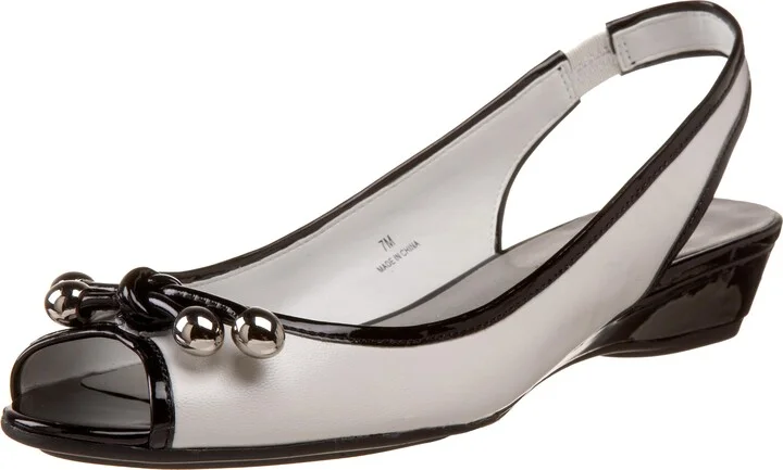 White/Black Kid Patent