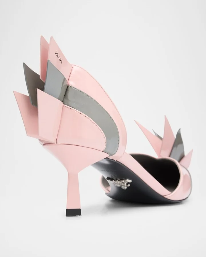 Modellerie d'Orsay Spike Bicolor Leather Pumps - Image 3