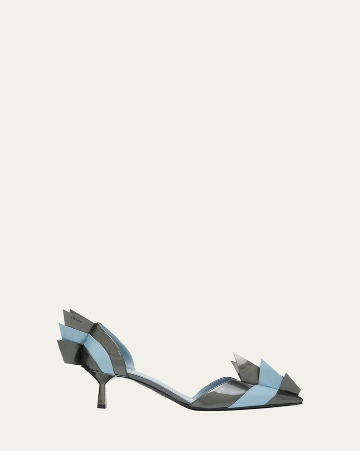 Modellerie d'Orsay Spike Bicolor Leather Pumps