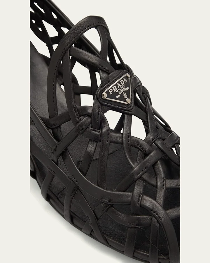 Modellerie Napa Leather Cutout Pumps - Image 2