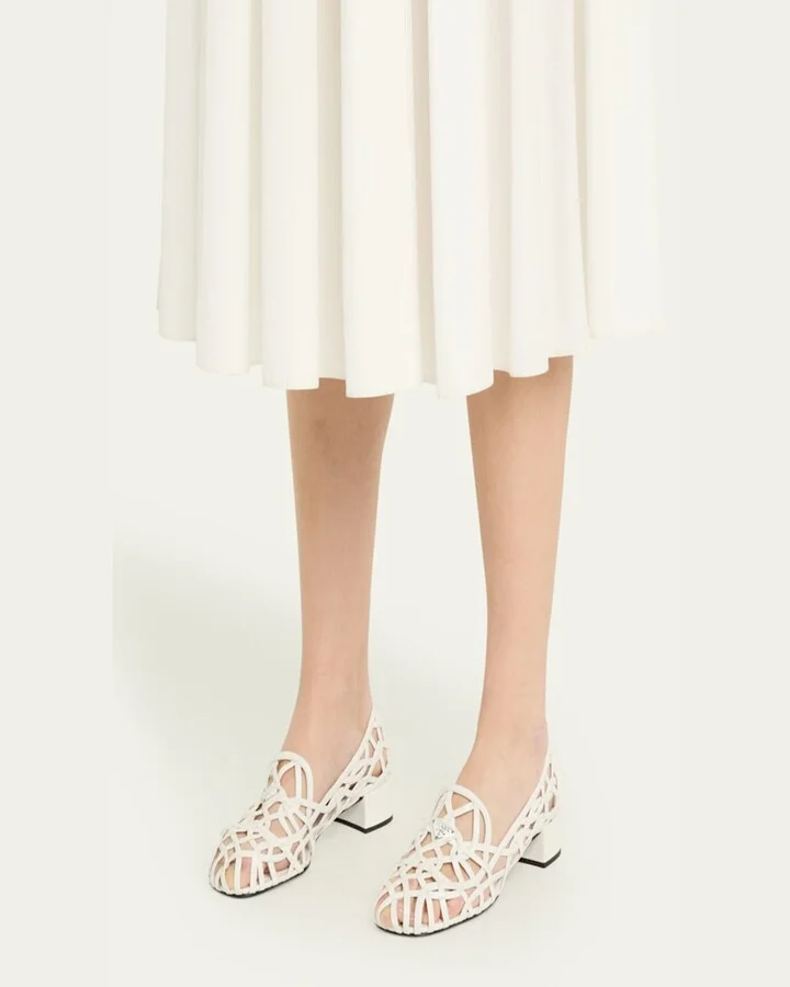Modellerie Napa Leather Cutout Pumps - Image 7