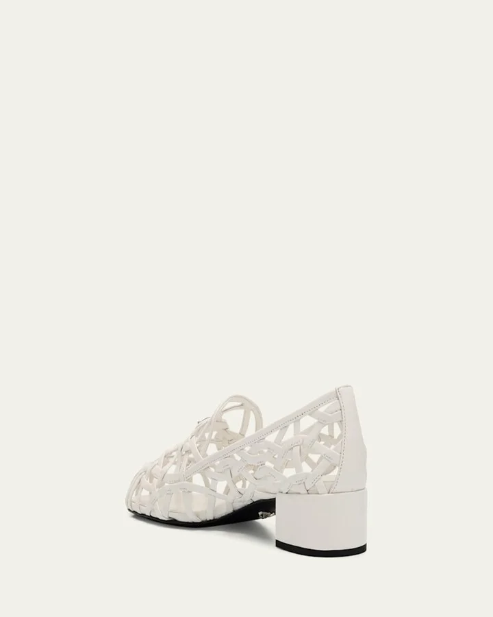 Modellerie Napa Leather Cutout Pumps - Image 9