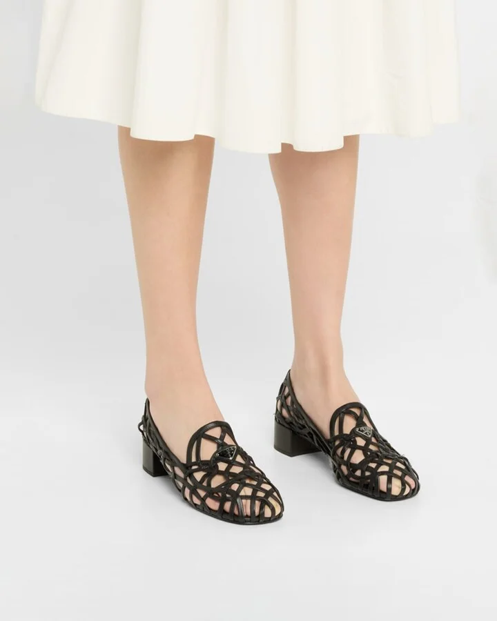Modellerie Napa Leather Cutout Pumps - Image 4