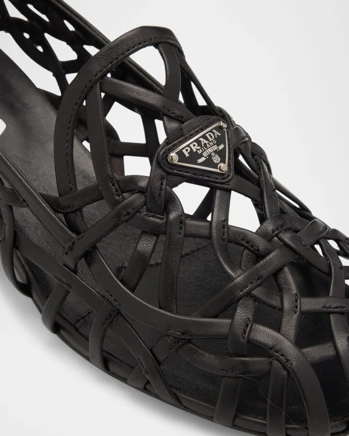 Modellerie Napa Leather Cutout Pumps - Image 5