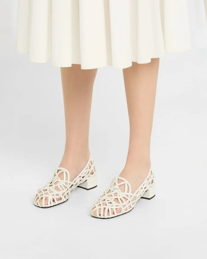 Modellerie Napa Leather Cutout Pumps - Image 8