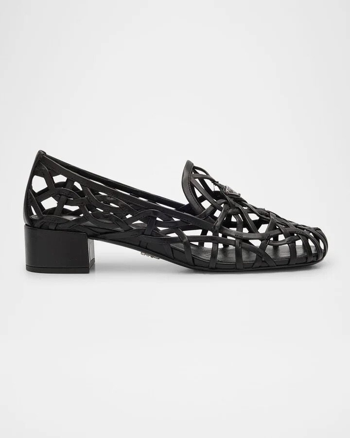 Modellerie Napa Leather Cutout Pumps