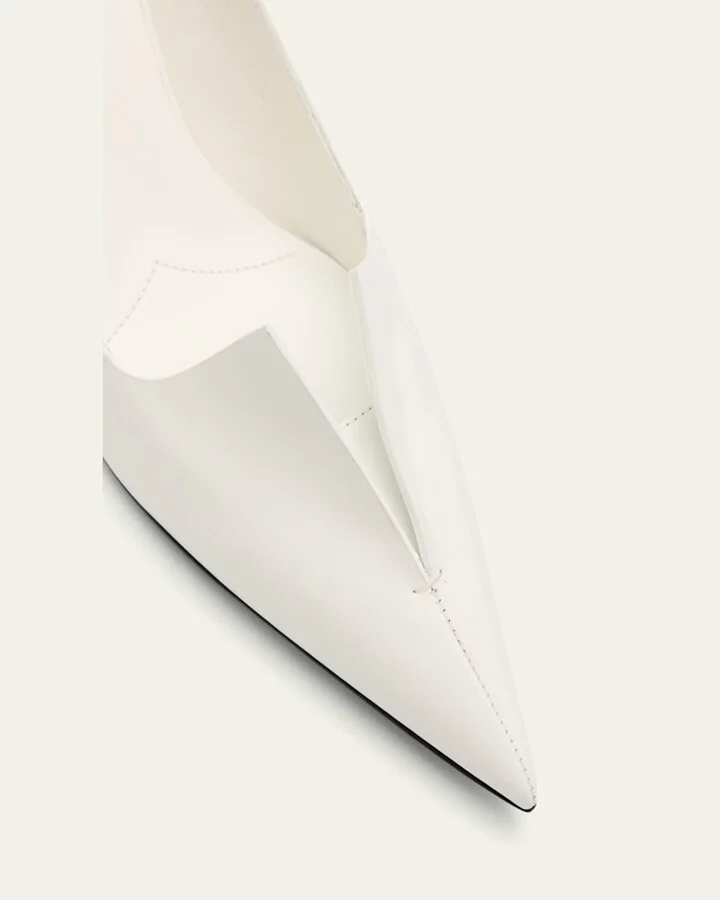 Modellerie Spiked Leather Pumps - Image 3