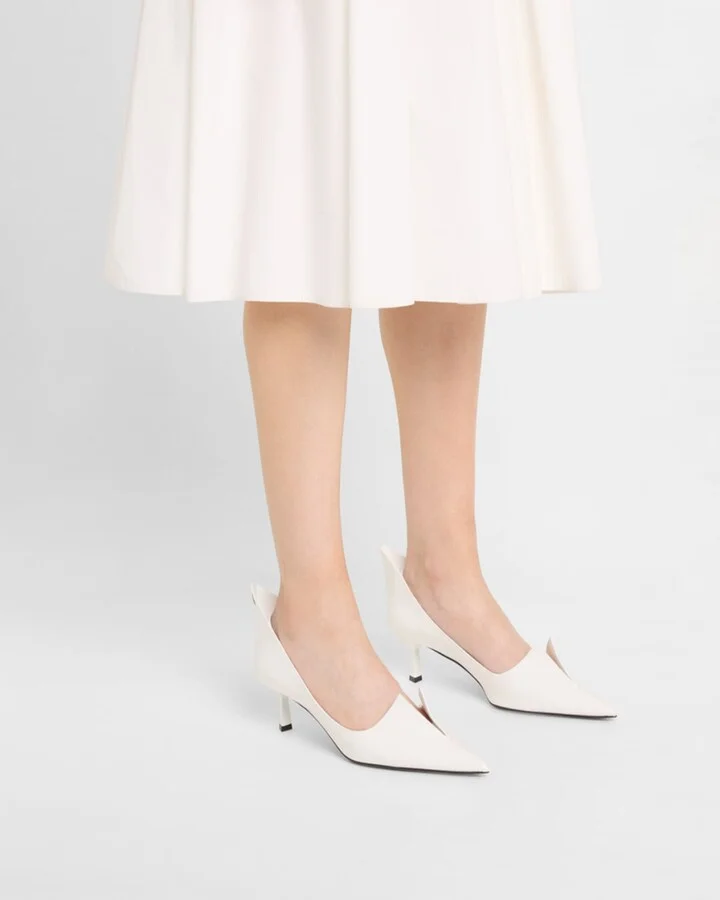 Modellerie Spiked Leather Pumps - Image 7
