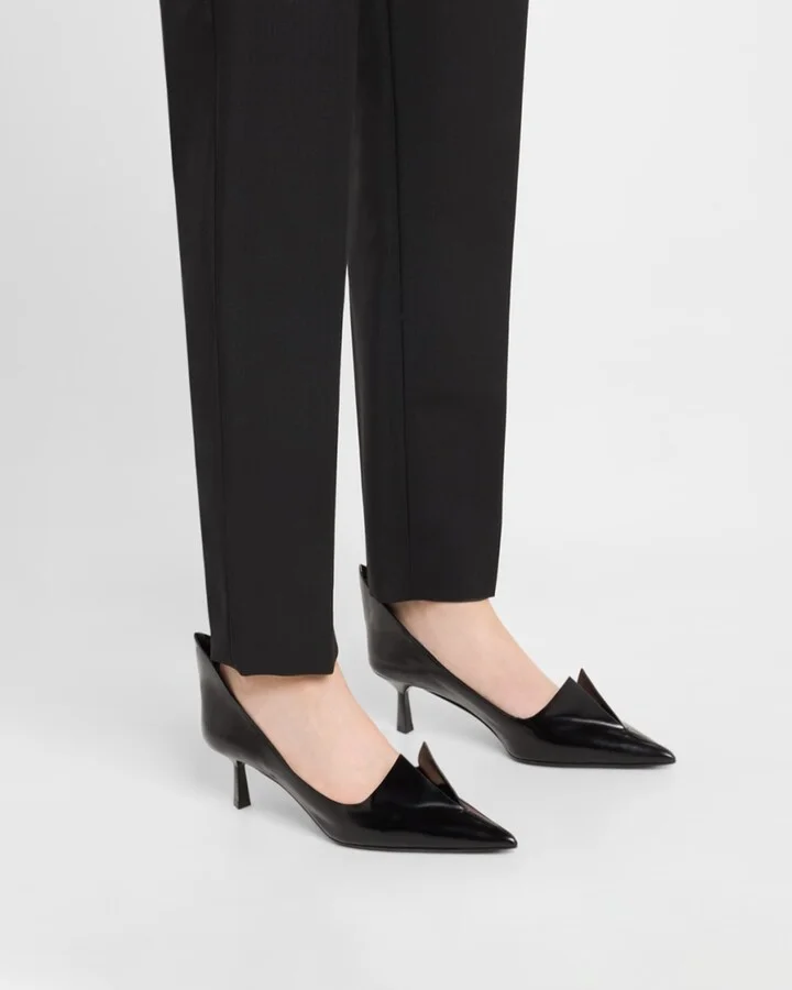 Modellerie Spiked Leather Pumps - Image 11