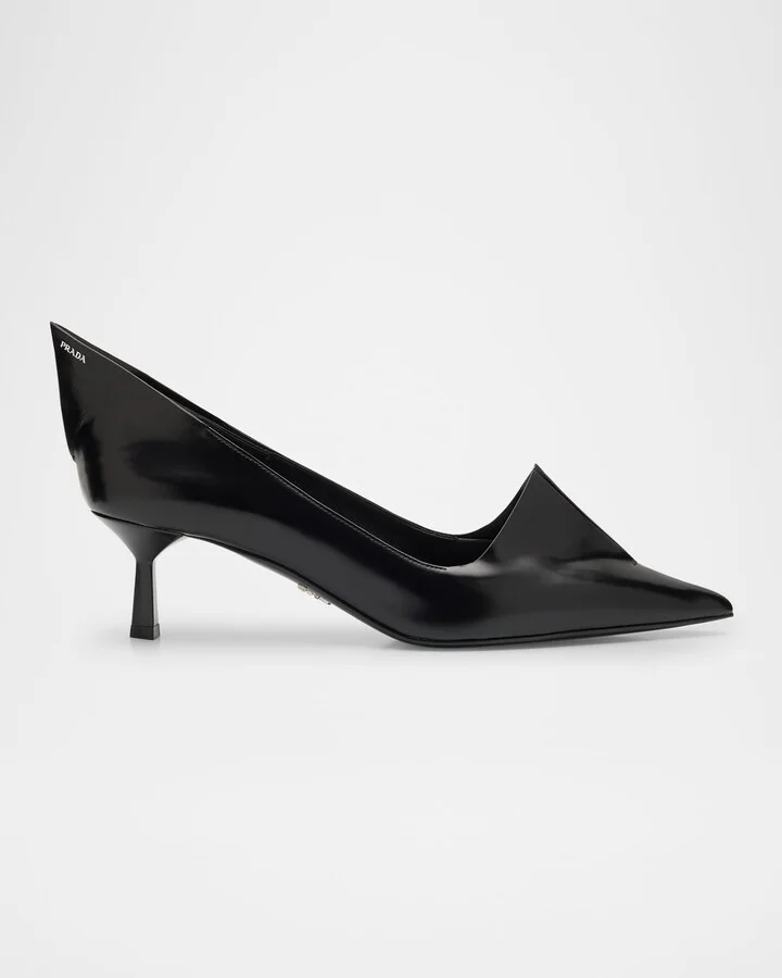Modellerie Spiked Leather Pumps