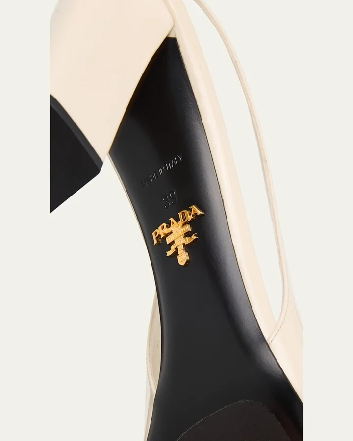 Modellerie Vernice Patent Leather Slingback Pumps - Image 11