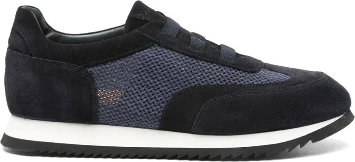 Modern Blue Trainers With Breathable Mesh Panel