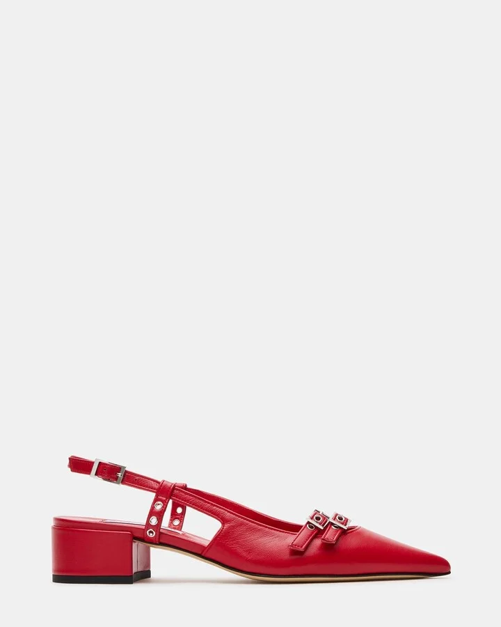 Modish Red Leather