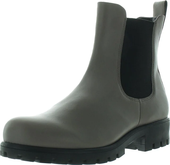 Modtray Womens Leather Lugged Sole Chelsea Boots