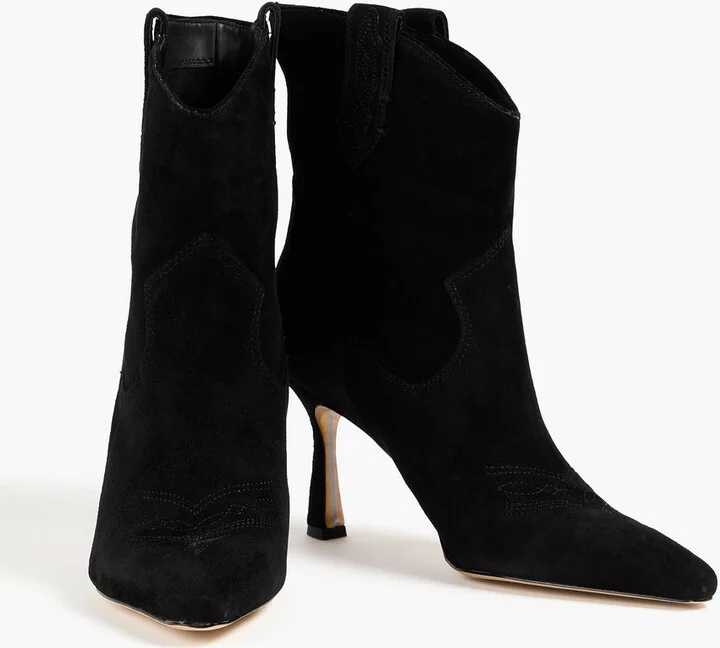 Moe embroidered suede ankle boots - Image 2