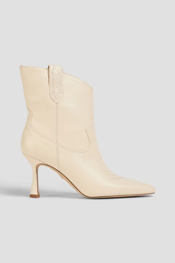 Moe leather ankle boots