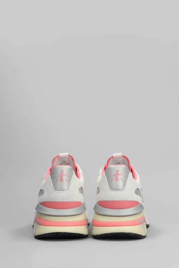 Moerun Sneakers In White Suede And Fabric - Image 4