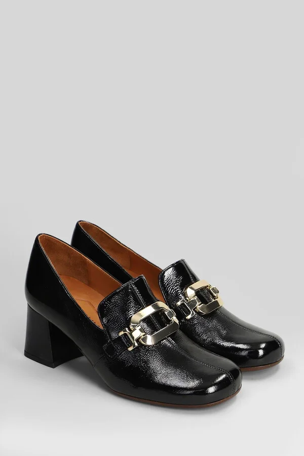 Moil Pumps In Black Leather - Image 2