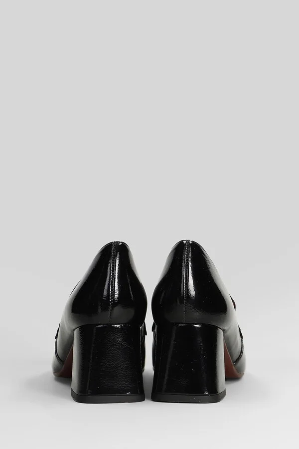 Moil Pumps In Black Leather - Image 4