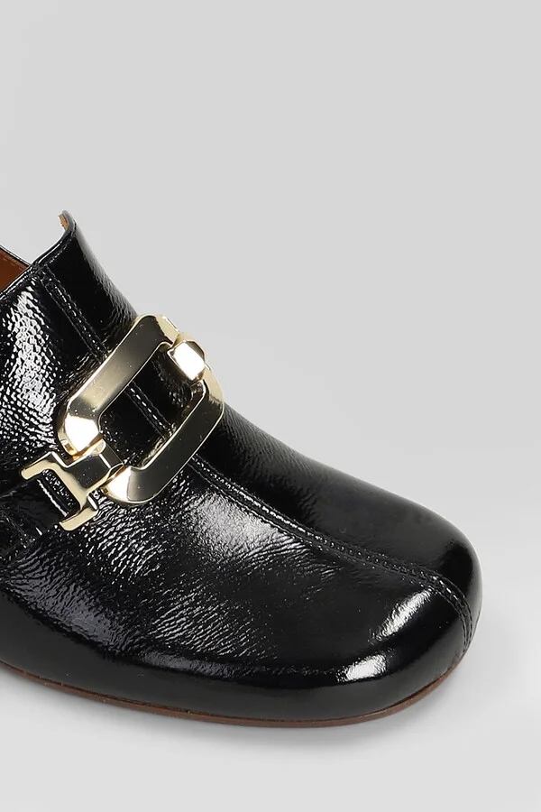Moil Pumps In Black Leather - Image 5