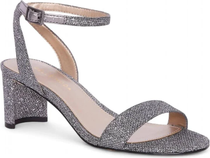 Moira 2 Open Toe Heeled Sandal In Pewter