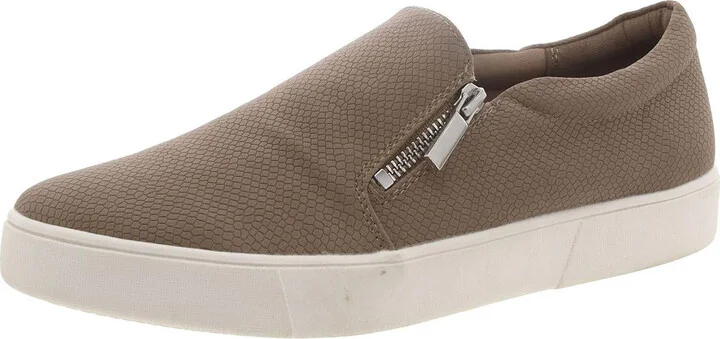 Moira Womens Faux Leather Slip-On Casual and Fashion Sneakers