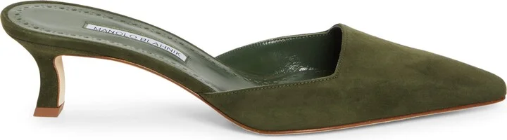 Moiramu Pointed Toe Kitten Heel Mule - Image 3