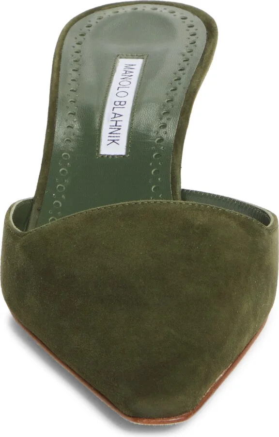 Moiramu Pointed Toe Kitten Heel Mule - Image 4