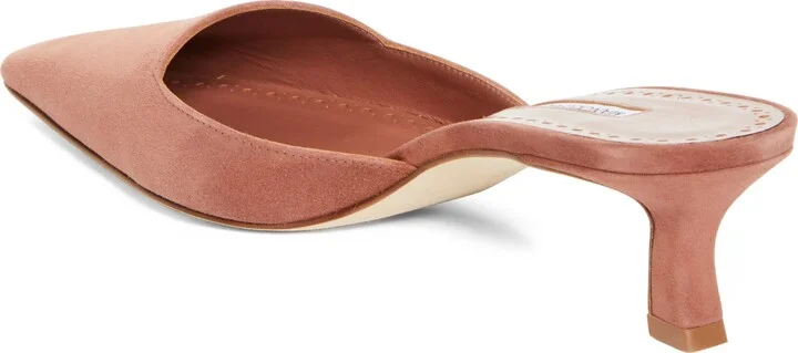 Moiramu Pointed Toe Kitten Heel Mule - Image 2