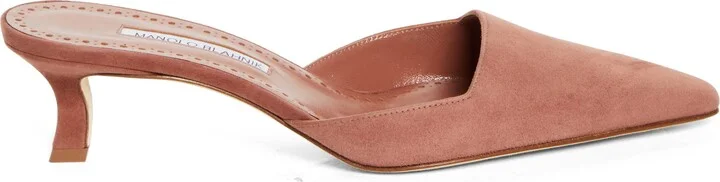 Moiramu Pointed Toe Kitten Heel Mule - Image 3